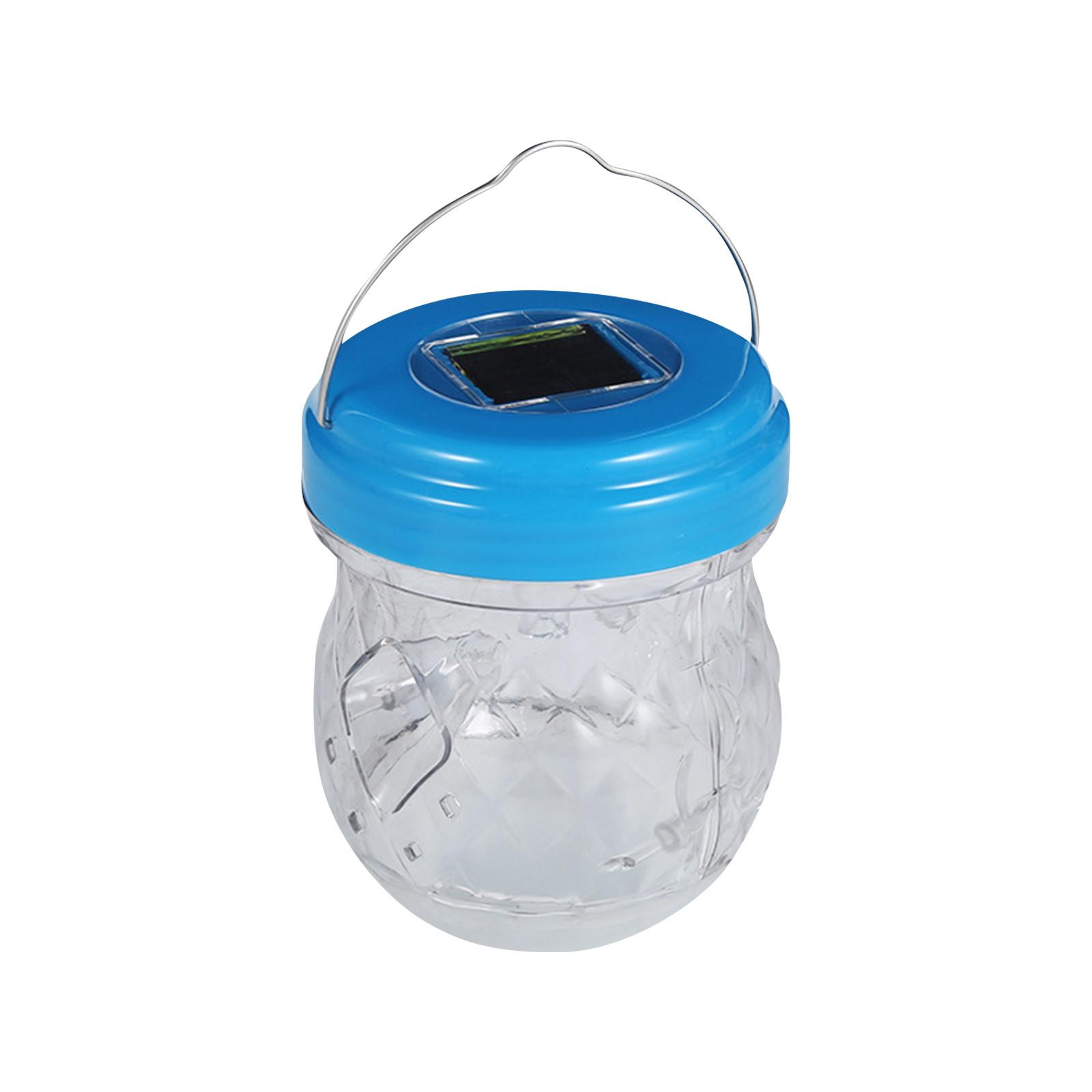 

Ловушки для ос, ловушка для пчел на солнечной энергии с УФ-светодиодной подсветкой, уличные подвесные ловушки, многоразовая ловушка для шершней для внутреннего патио, сада, дома One Size синий