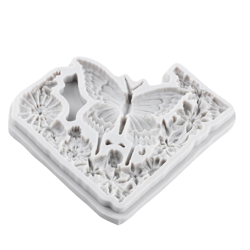 Butterfly Silicone Molds Rose Flower Fondant Mold Cake Decorating Tools Cupcake Topper Chocolate Candy Craft Gum Paste Polymer Clay