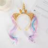 Unicorn Birthday Girl Headband Baby Shower Party Cute Kids Hair Hoop Hairbands Accessories Unicorn Birthday Party Decor Headwear