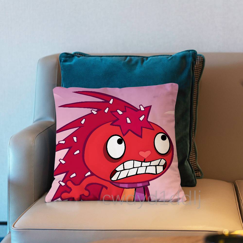 Flaky HTF Happy Tree Friends Pillowcases Cute Funny Pillow Case For Wedding Party Home Decor Comfy Pillow Cover