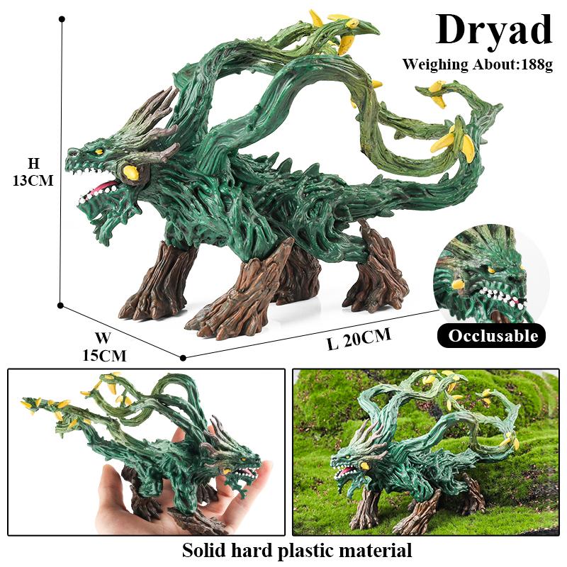 Oenux Simulation Dinosaur Bayala Dragon Tree Monster Bat Demon Basilisk Animal Model Action Figures Pvc Collection Kid Toy Gift