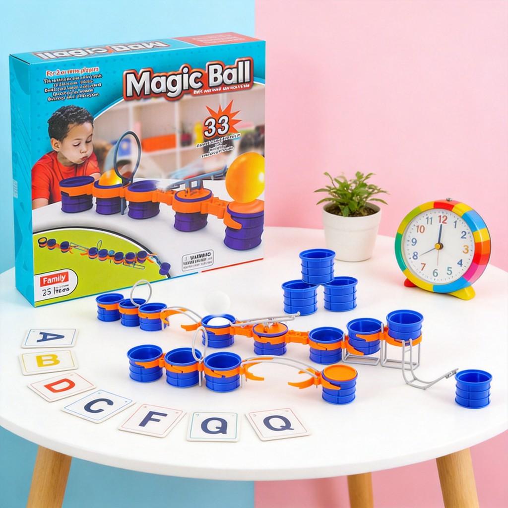 Children Magnetic Ball Track Puzzle Game For Early Education And Brain Development