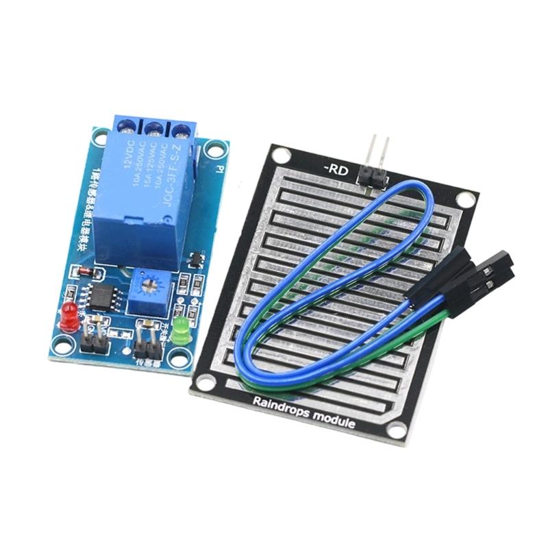 Intelligent Irrigation Controller Featuring Raindrop Sensing and Moisture Measurement Compatibles 5V or 12V Power Supply