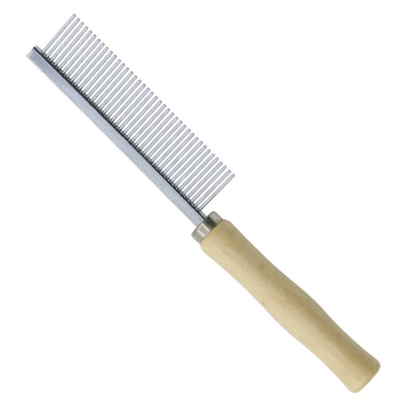 Pet Cat Comb, Wooden Handle, Single-row Comb, Double-row Comb, High and Low Tooth Comb, Smooth Cat Fur