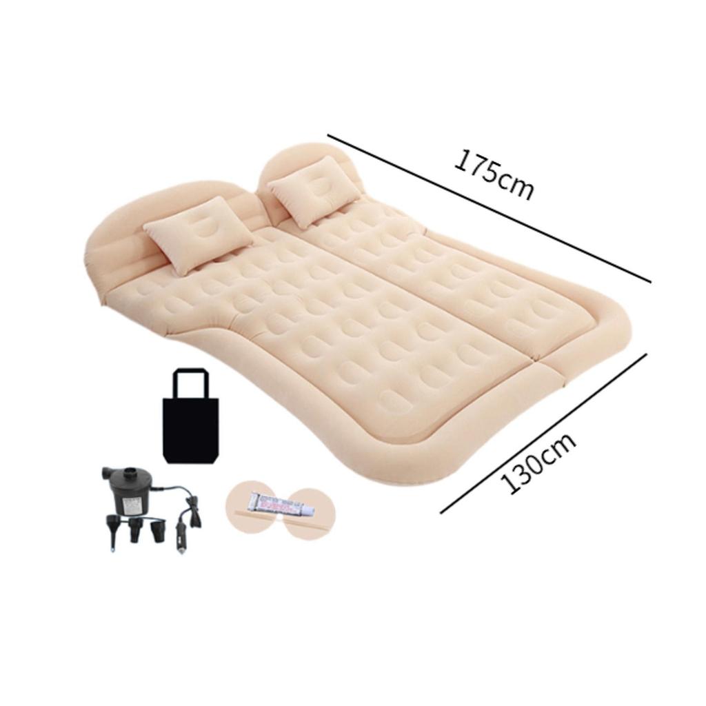 Inflatable Car Air Mattress Accessory Waterproof with Pump Bed Back Seat for Automotive