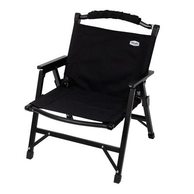 Hilander Sedia con Struttura in Legno EX Sedia Pieghevole Sedia in Legno Outdoor Campeggio BBQ Sedia Nera/Nera