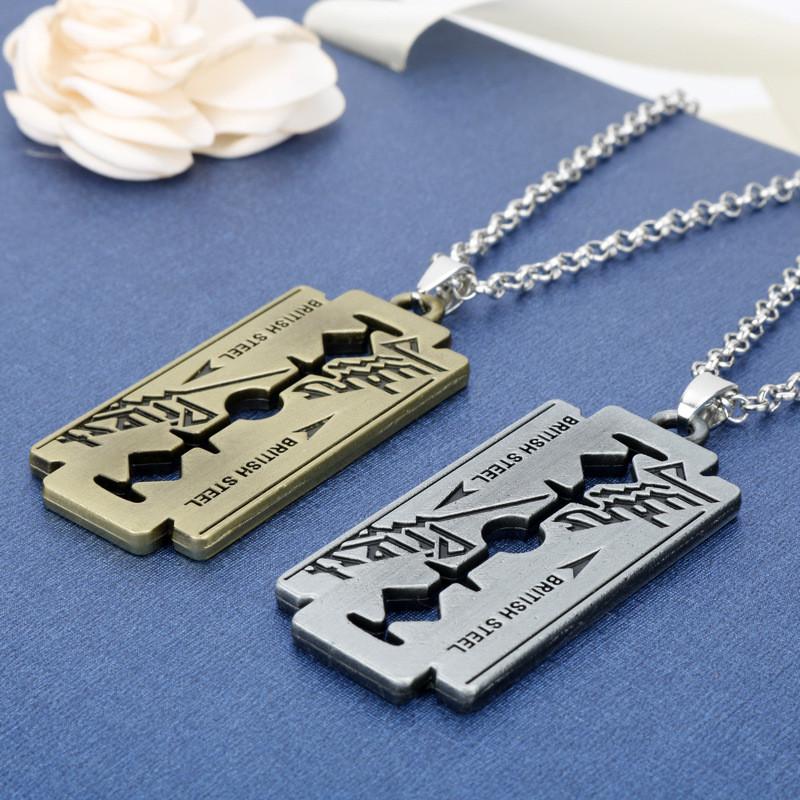 Judas Priest Klingen Anhänger Halskette Mit Legierungsdesign Für Geschenk Und Mode