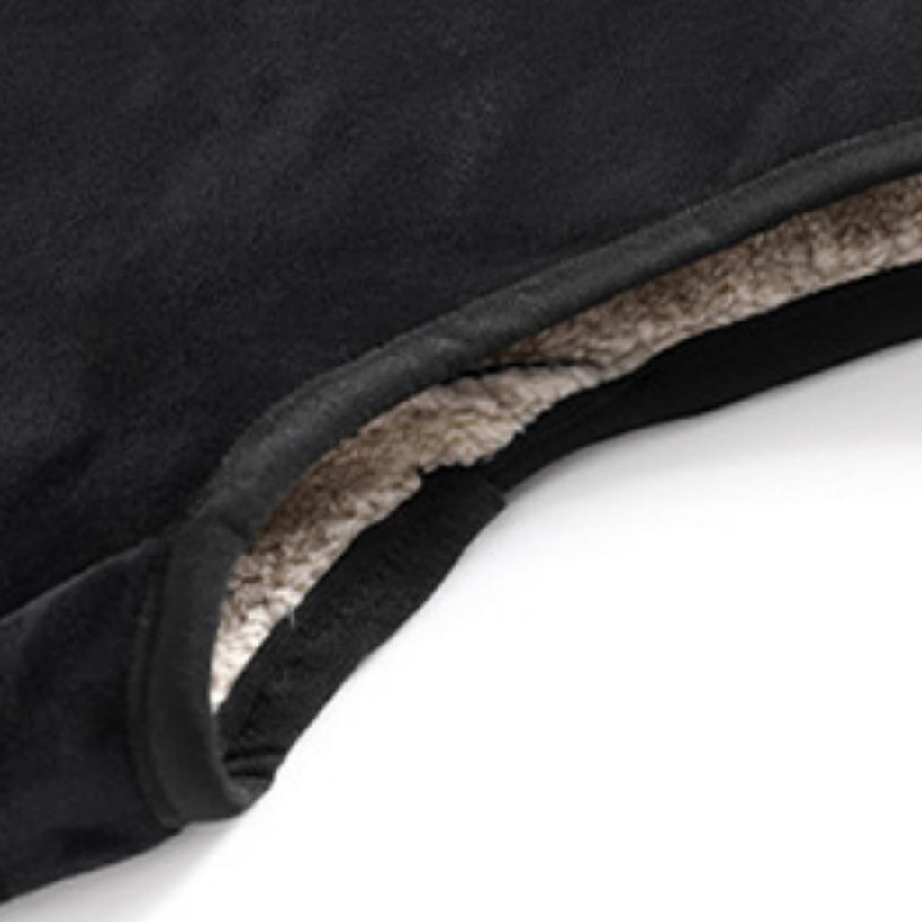 Men's Casual Fleece Solid Color Zipper Vest, Men's Stand-up Collar Lambskin Stand-up Collar Vest