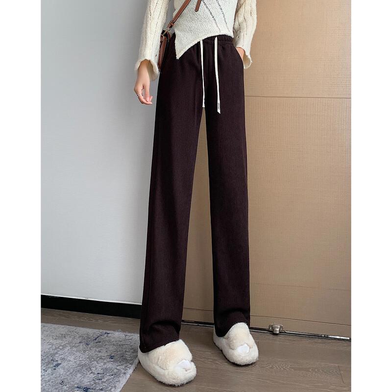 Demana Winter Fleece-Lined Straight-Leg Casual Pants for Women