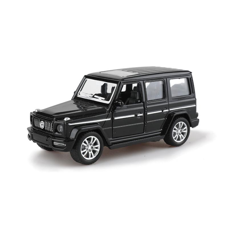 (Bagged) 1/36 Scale Replica of a G-Class Off-road Vehicle, Die-cast Metal, Boy's Toy, Pullback Car, Door-opening Decoration.