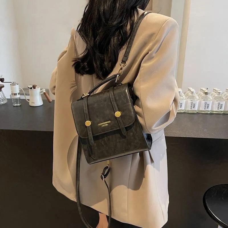 Travel Backpack New Retro Backpack Versatile Multi-functional Design Fashion Handbag Women's Backpack