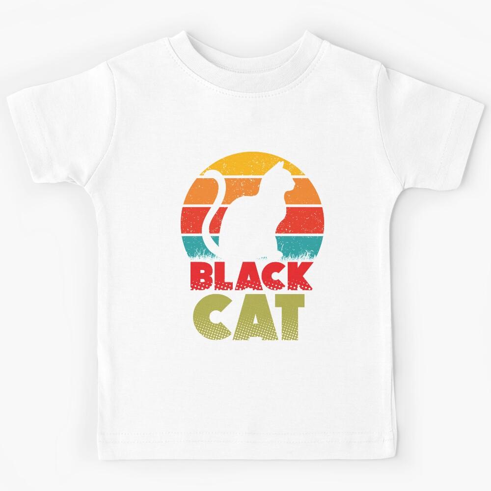 Black Cat Kids T-Shirt 120