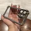 Luxury Electroplate Transparent Phone Case For For Iphone 15 14 13 12 11 16 Pro Max Plus X Xs XR Max Bumper Shockproof Clear Cover