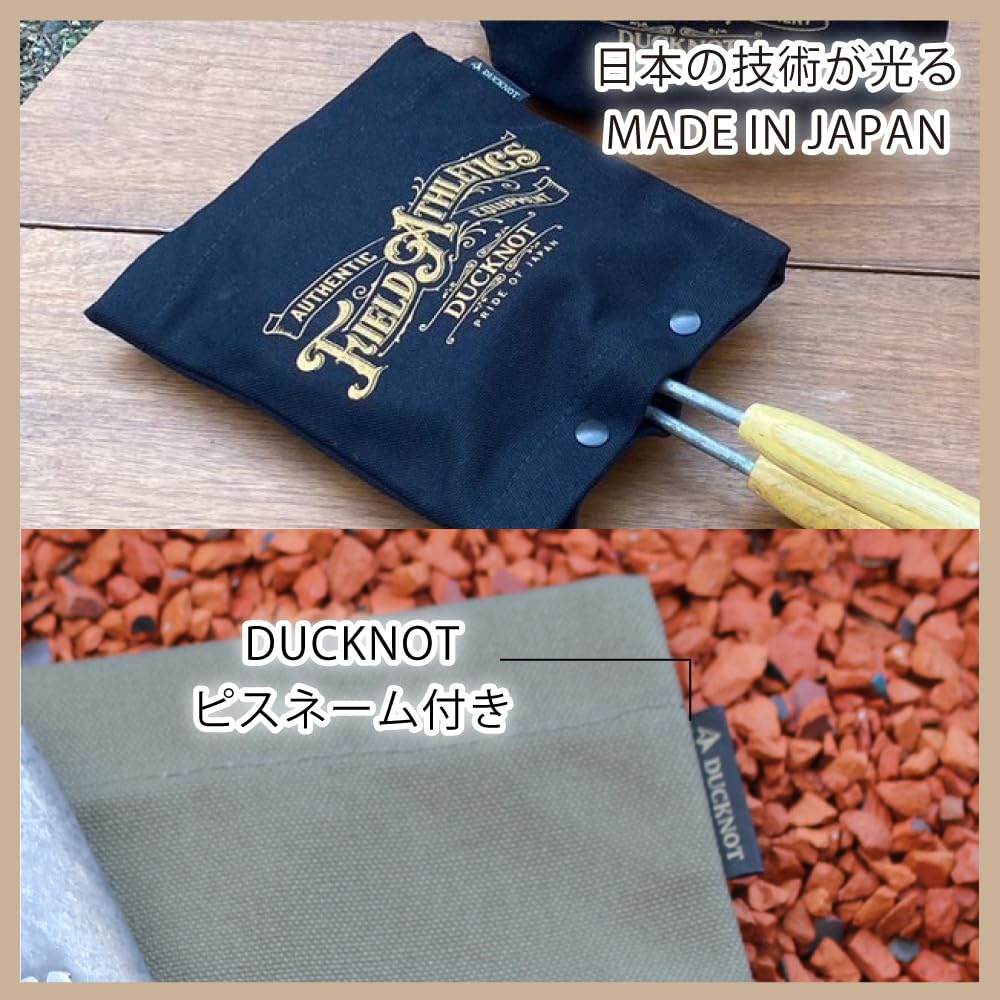 DUCKNOT Snap Case M FIELD ATHLETICS Hot Sand Maker Cover Case 8 Canvas Made In Japan No. (Khaki)