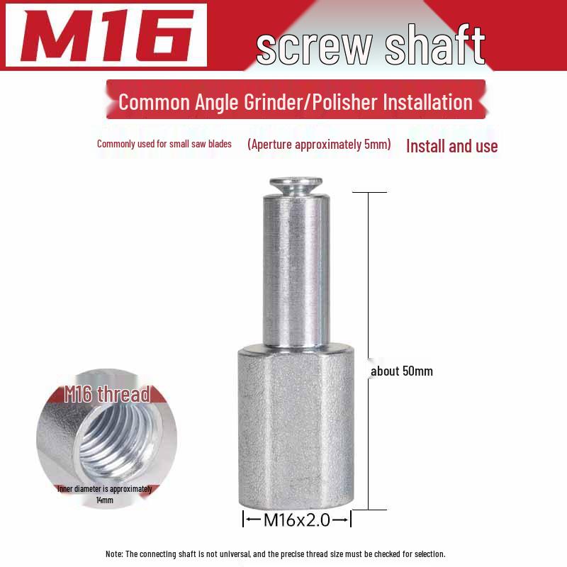 125mm Angle Grinder Shaft: 5mm Hole, Small Diamond Saw Blade, M14 Rod