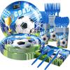 World Cup Football Party Supplies: Birthday Decorations & Tableware Set with Banners & Props