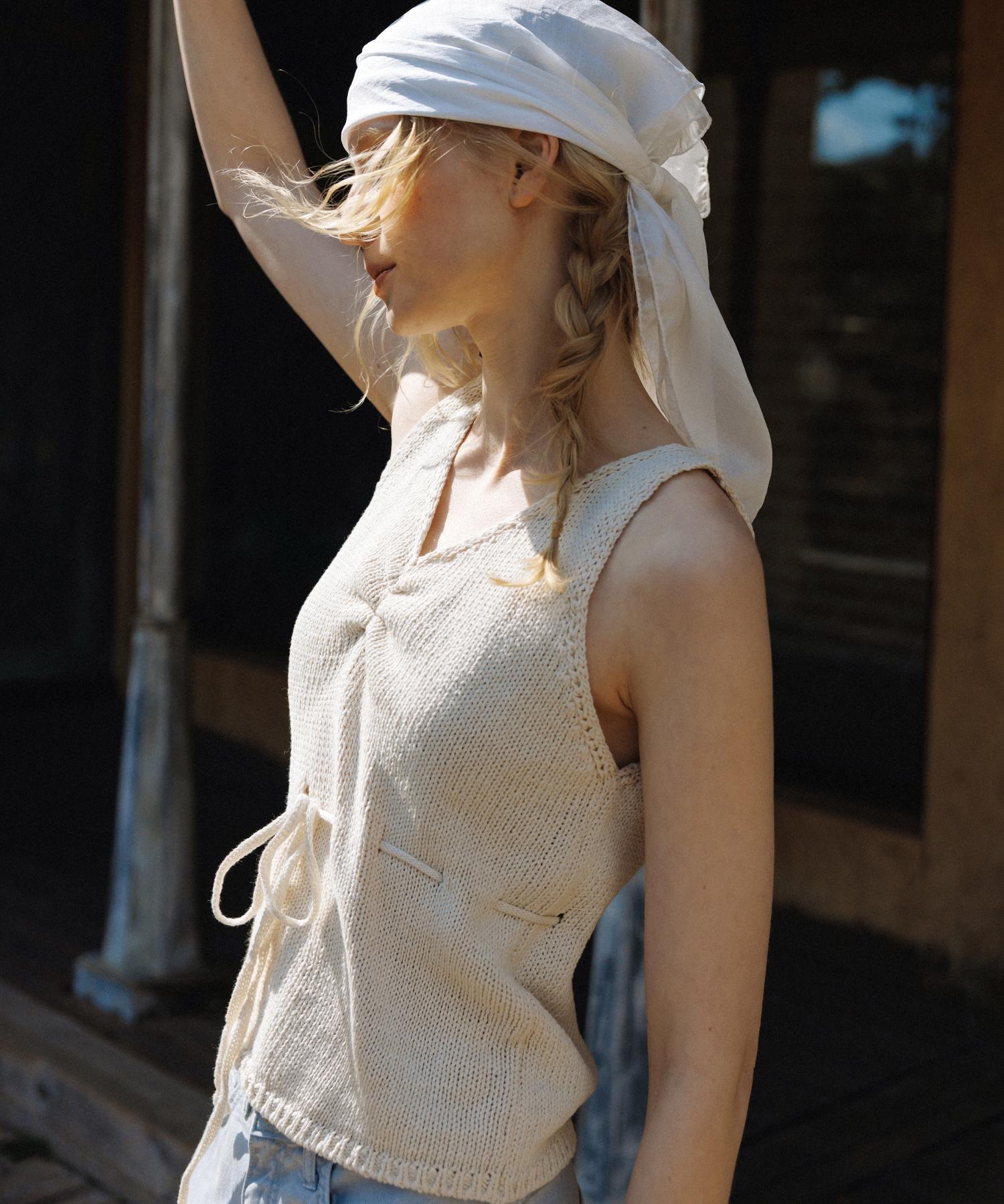 Annies Vienne Sleeveless Top (Cream) Cream