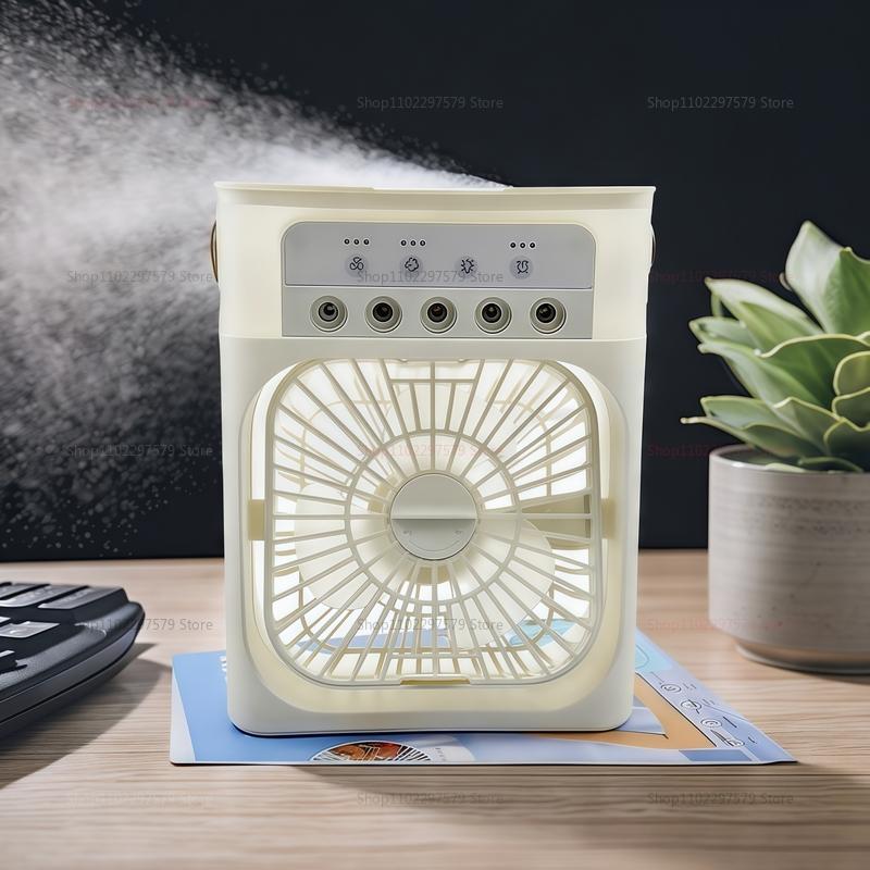Neuer 3-in-1-Ventilator, Klimaanlage, kleiner Haushaltsluftkühler, LED-Nachtlicht, tragbarer Luftbefeuchter, Lufteinstellventilator, Büro- und Heimventilator