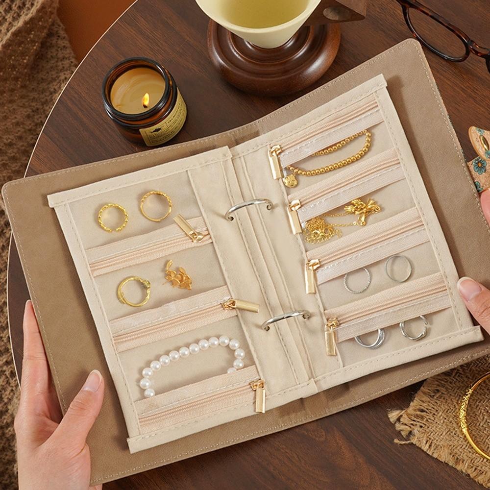 Chrysanthemen Halskette Binder Aufbewahrungsbuch Ringordner Organizer Buch für Frauen