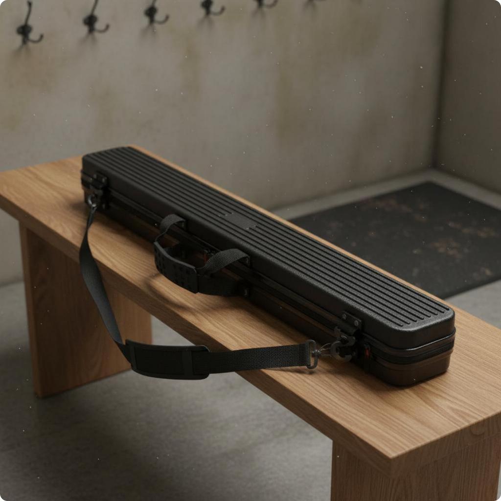 Billard Queues Tasche Hartschalenkoffer Schutzfutter Abnehmbarer Schultergurt Sicher