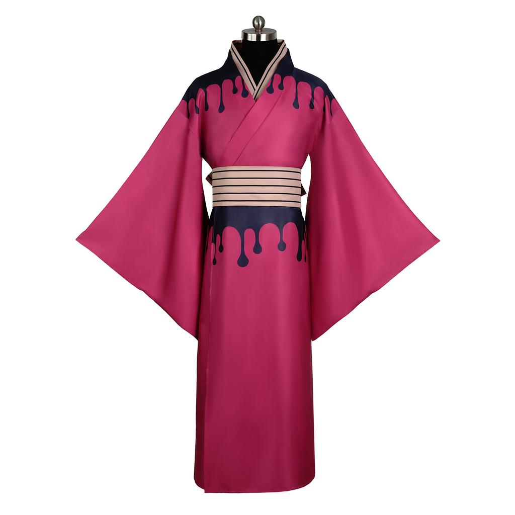 Demon Slayer Douma Cosplay Anime Kimono Cloak Robe Battle Costume Halloween