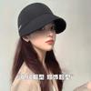 Spring and summer thin fashion fisherman hat for women, with large brim to cover the face and protect from the sun, can be styled with a ponytail,