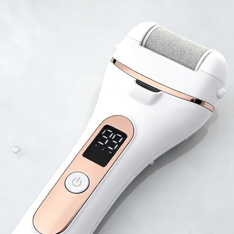 Rechargeable Foot Care Device With 3 Roller Heads And 11 Attachments Professional Pedicure Kit For Smooth And Soft Feet