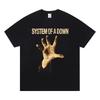 2025 System Of A Down Band T-Shirt Baumwolle Weiches Sommer-T-Shirt Unisex Unisex Mode-T-Shirt Herren Rockmusik Streetwear T-Shirts Oberteile