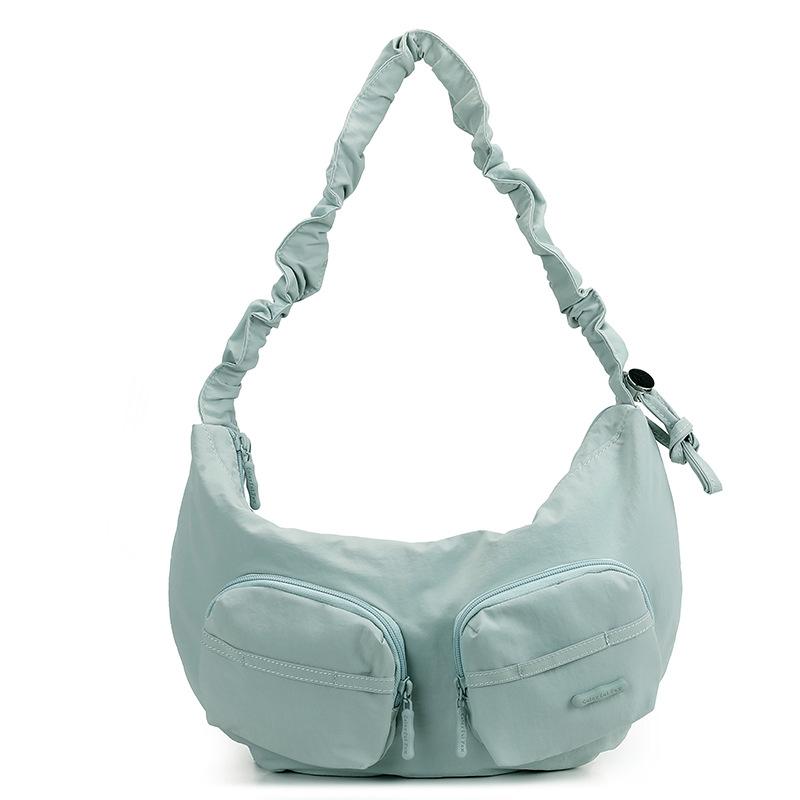 Premium new trend niche design women's bag solid color casual creative shoulder bag