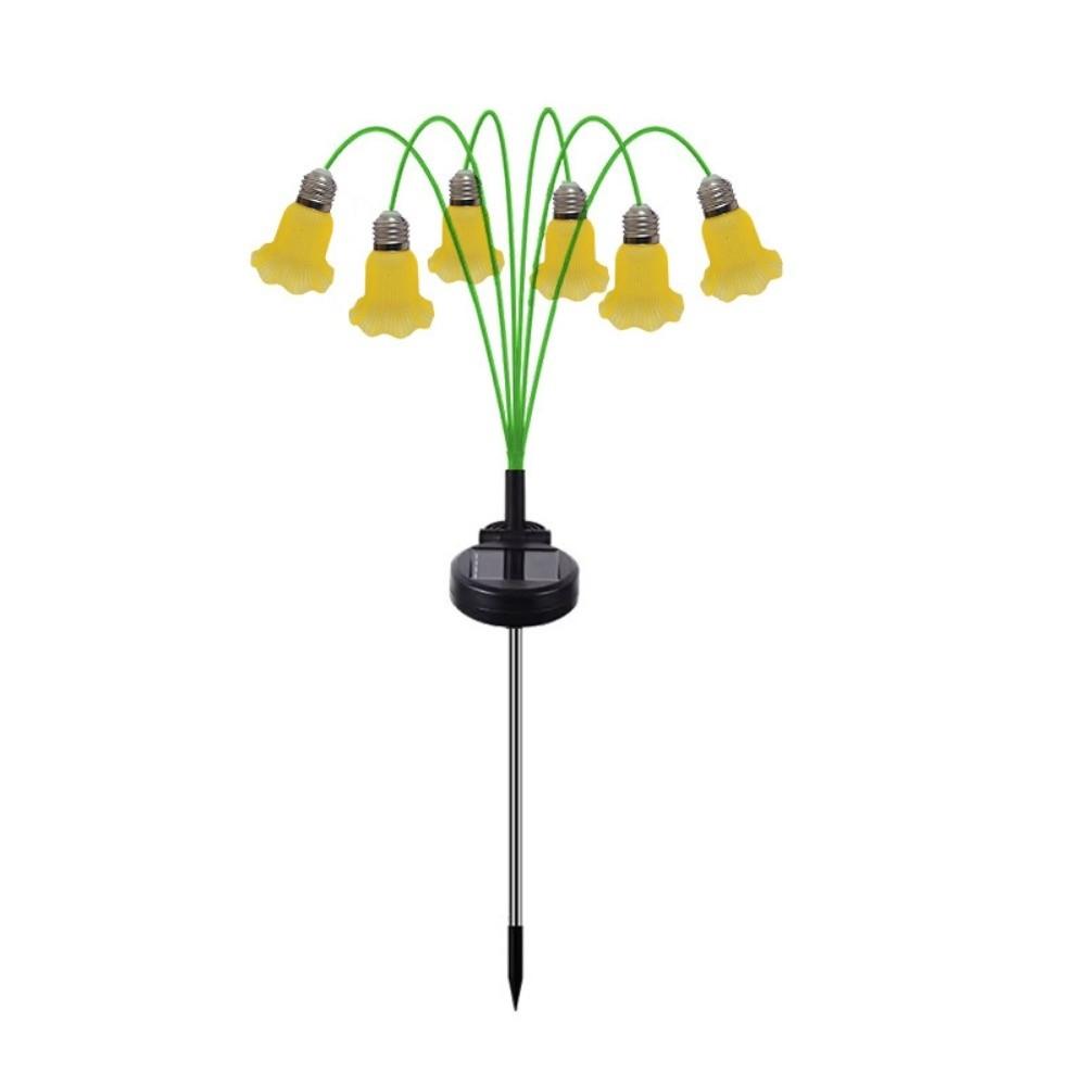 Bellflower Flower Flowers Solar Garden Light Realistic Solar Artificial Flower Light Outdoor