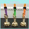 Spooky Halloween Skull Skeletal Hand Stand Led Candle Lamp With Vibrant Colors
