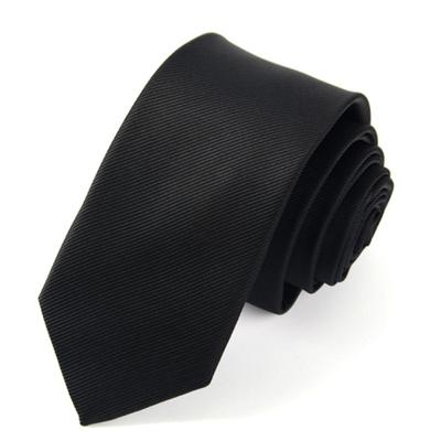 Gravata masculina cor pura clássica poliéster seda formal negócios moda gravata para banquete diário de escritório