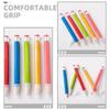 5 Pcs Wooden Large Pencil Kindergarten Pencils Big for Kids Bulk Jumbo Pens Crayon Colored Giant Crayons