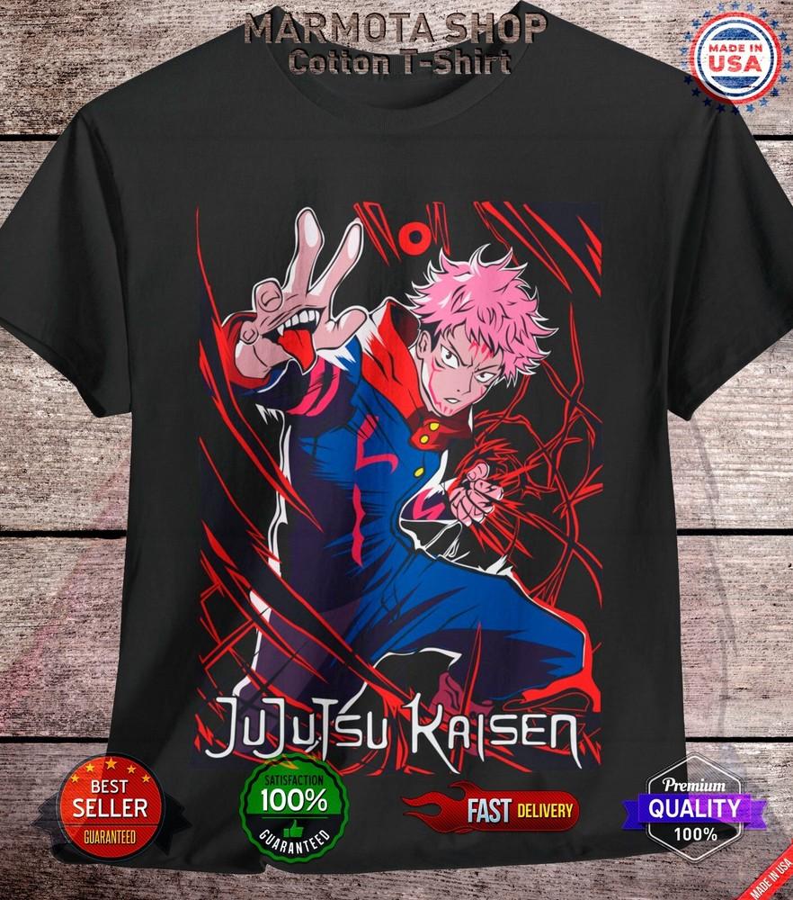 

Yuji Itadori Jujutsu Kaisen T-Shirt Gojo Satoru Anime Japanese Tee Shirt JJK M