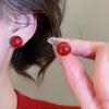 3/6pair Lightweight Imitation Pearl Earrings Champagne Pearl Ear Jewelry  Ladies Fashion