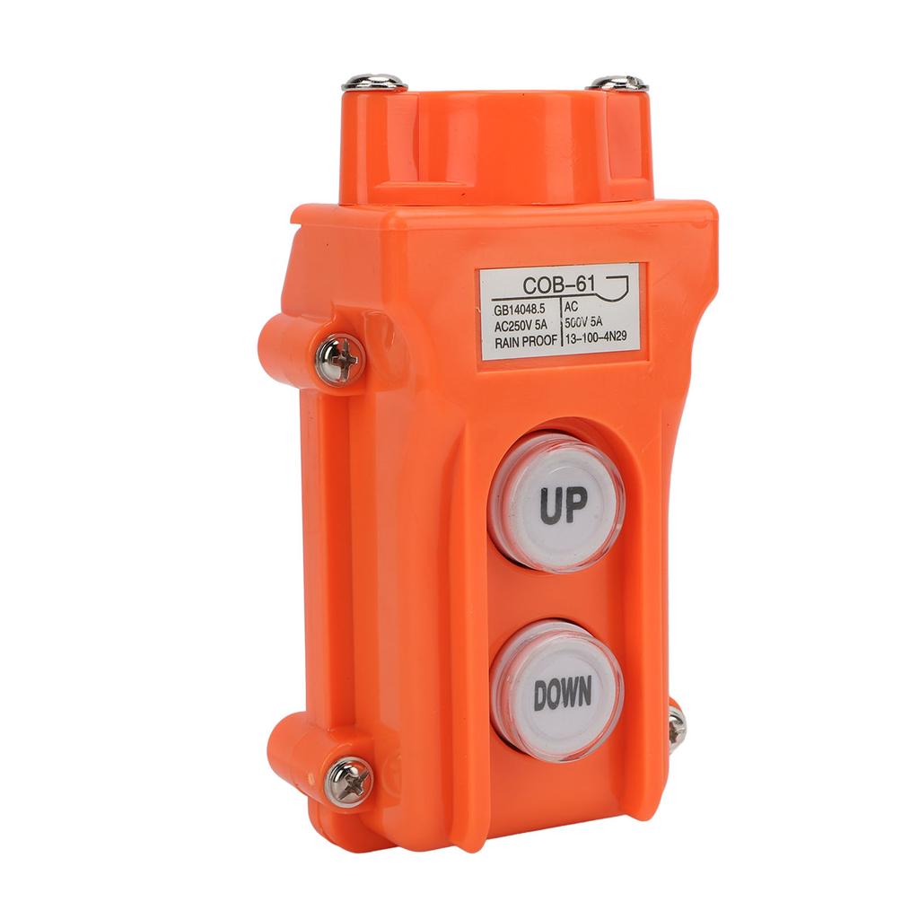 Crane Controller AC250V AC500V 5A Easy To Use Rainproof Small UP Down Hoist Push Button Switch