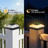 4x4 Post Solar Light 3 Colors Fence Light Solar Powered 2 Brightness Solar Post Cap Light IP65 Waterproof For Wood Post Lighting