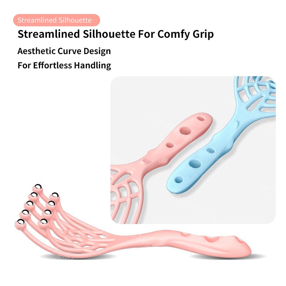 9 Claws Head Massger Streamlined Ball Deep Stress Relaxation Scalp Massager Handheld Spa Massage Roller Health Stress Relief Aid