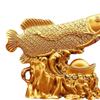 Feng Shui Wealth Arowana Fish Figurine Sturdy Decor Golden Dragon Fish,Lucky Statue for