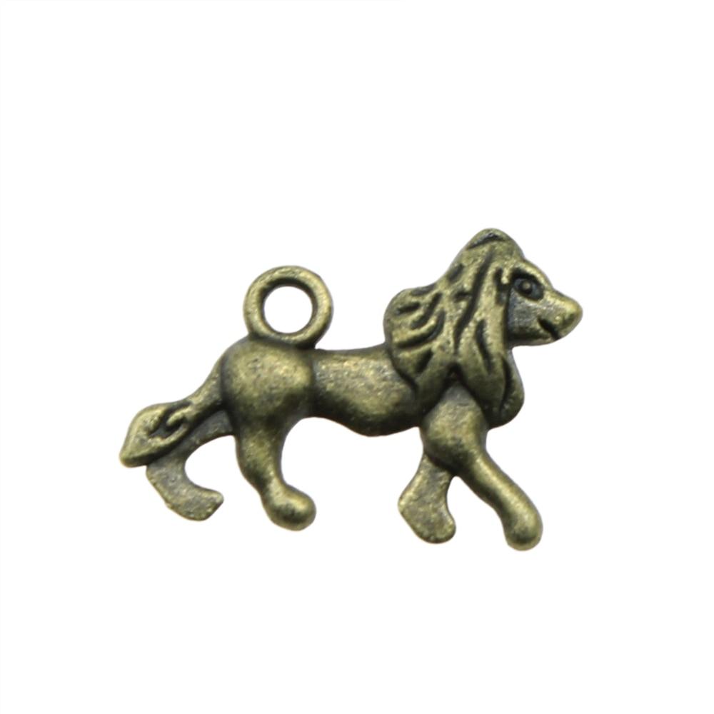 

10шт Собаки Амулеты Амулеты Античная бронза Цвет Цинковый сплав 20X14mm