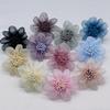 Korean Style Handmade Organza & Yarn Flower Headband Accessories