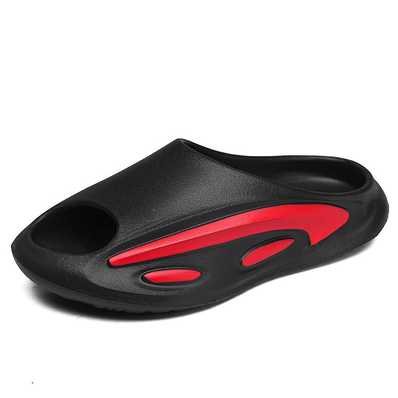 Fashion Men's and Women's Beach Slippers Casual Flat Comfortable Soft Soled Beach Sandals Non-slip Slippers for Men and Women