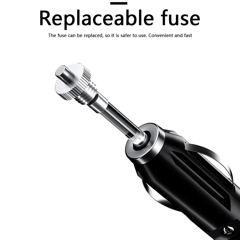 12V 24V 20A Socket Plug with Indicator Light Cigarette Lighter Female Power Extension Cable Car Male Female Extension Cable