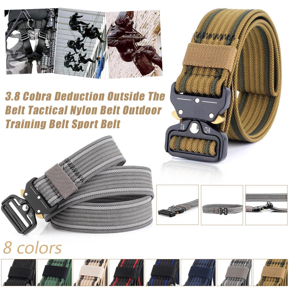 Men Tactical Cobra Deduction Outside The Belt Nylon Outdoor Training Belt