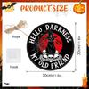 Halloween LED Light-Up Hanging Sign Featuring Ghost Cat Pumpkin Floral Design with Battery Not Included Suitable for Indoor Outdoor Decoration
