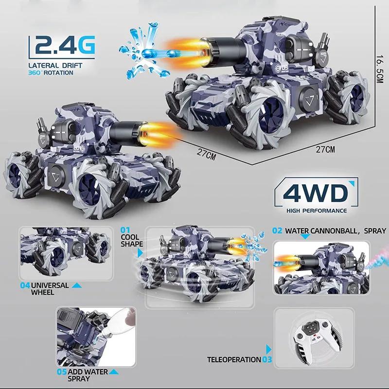 

1:32 гелевых шарика танк военный RC боевой танк тяжелый большой интерактивный игрушечный автомобиль с дистанционным управлением электронные игрушки для мальчиков 102C2