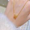 Small Waist Necklace Women'S Light Luxury Simple Personality Temperament Geometric Pendant Collarbone Chain Jewelry