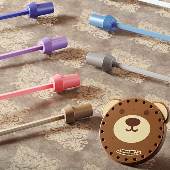 Kids Bear Rope Untangling Game Logic Thinking Focus Training Rope Board Game Parent-children