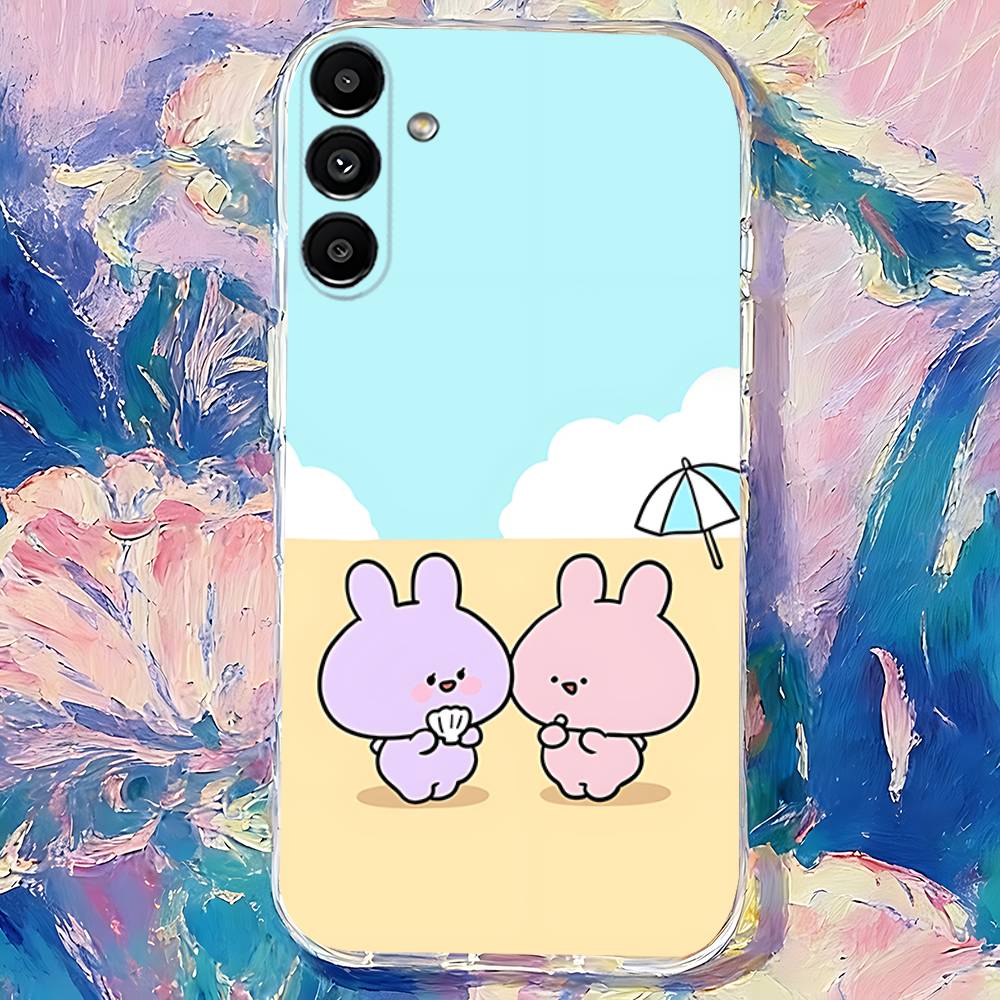 Cartoon CUTE A-Asamimichan Transparent TPU Case for  Samsung S21,S24,S30,S23,S25,S22,S20,S10,5G,FE,PIus,Lite,Ultra