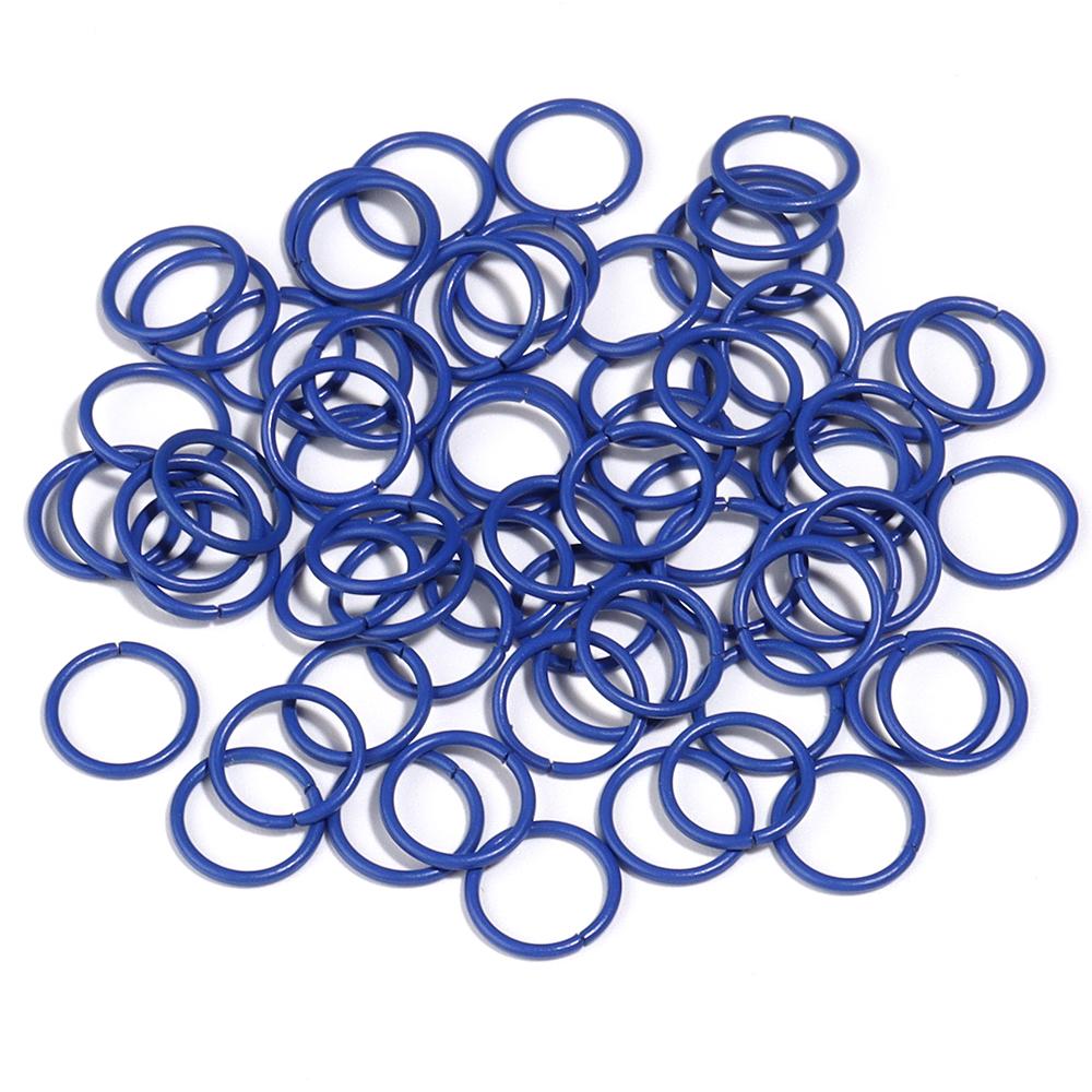 50Pcs Multicolor Charm Metal 8 10mm  Single Loops Jump Rings DIY Jewelry Findings Closed Ring For Keychain Bracelet Accessories